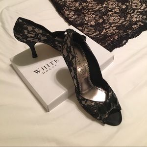Black lace White House Black Market pumps