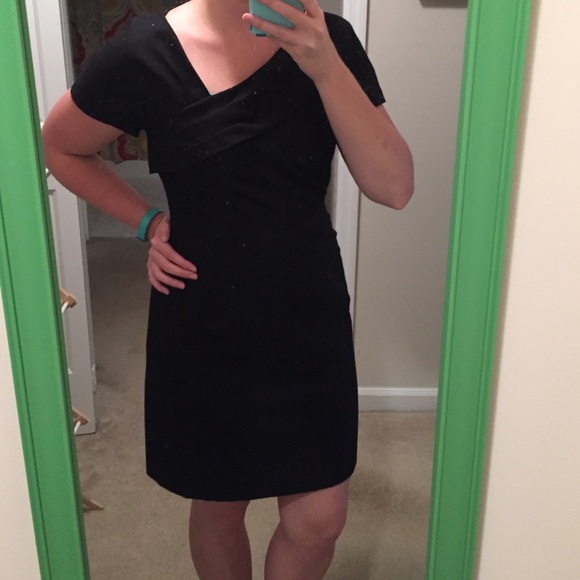J. Crew Black Wool Dress