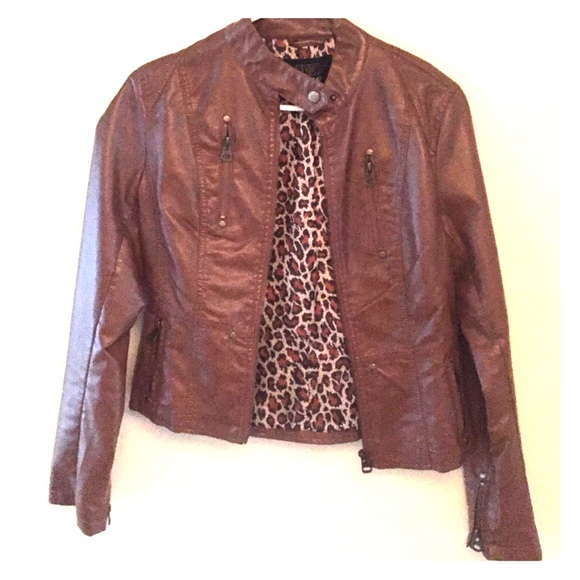 Vegan Leather Moto Jacket.