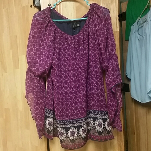 Purple New Directions Blouse
