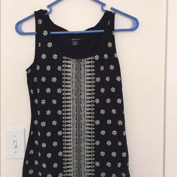 Style & company black and white top