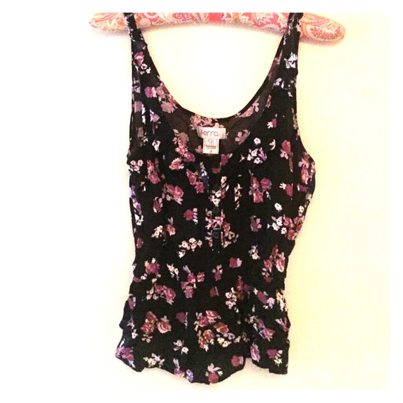 Floral Print Tank.