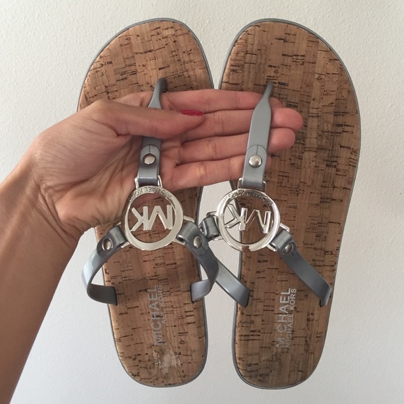 MICHAEL Michael Kors Silver Sandals 👙