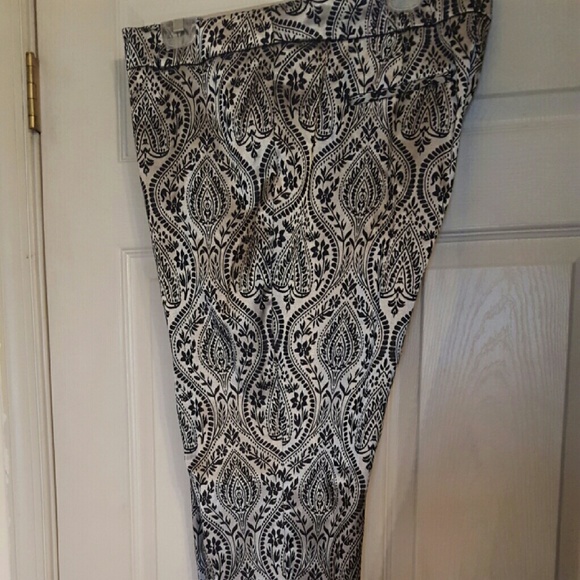 Silver/black dress pants