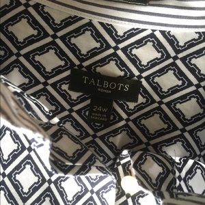 Black/White pattern button down