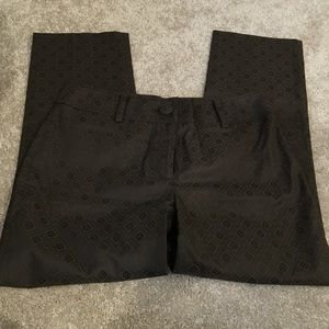 dark brown cropped pants