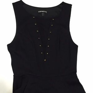 SALE!!! Express Fit and Flare Black Dress - Size S