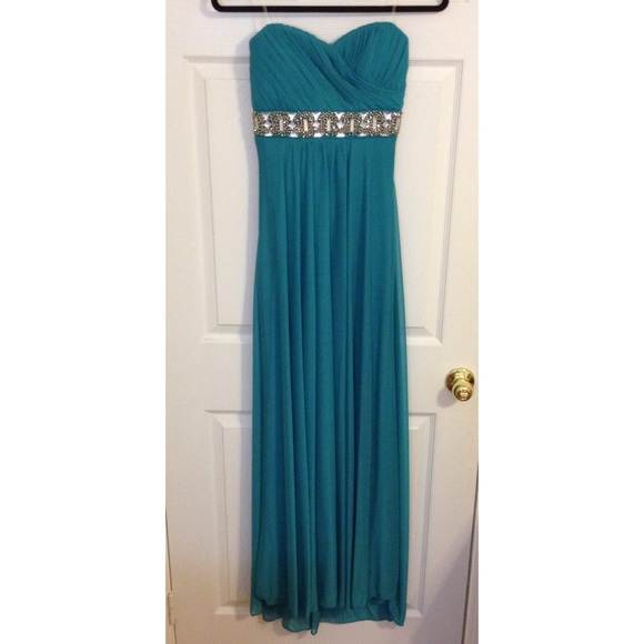 Strapless Chiffon Prom Dress