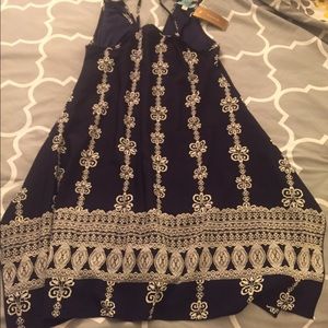 NWT Francesca's navy blue dress Size SM