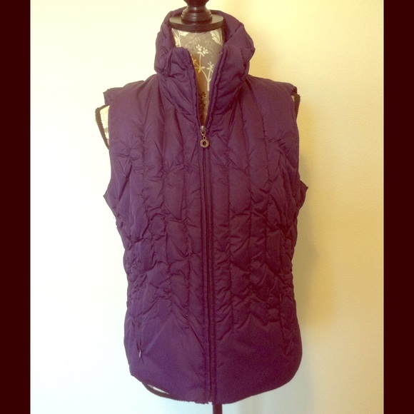 Purple puffer vest
