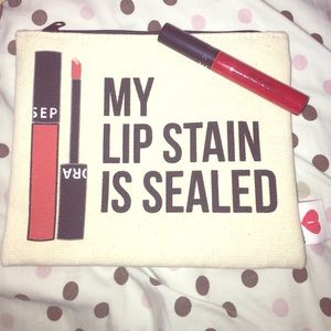 Sephora lip stain and makeup bag set Sephora lip stain and makeup bag set