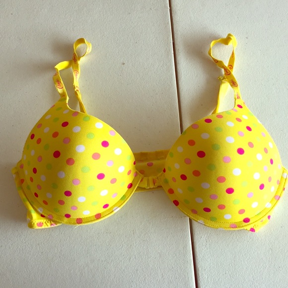 Yellow polka-dot Candies bra