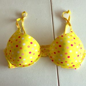 Yellow polka-dot Candies bra