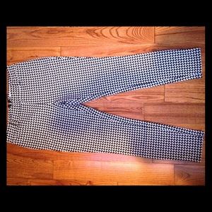 Black and white patterned pants