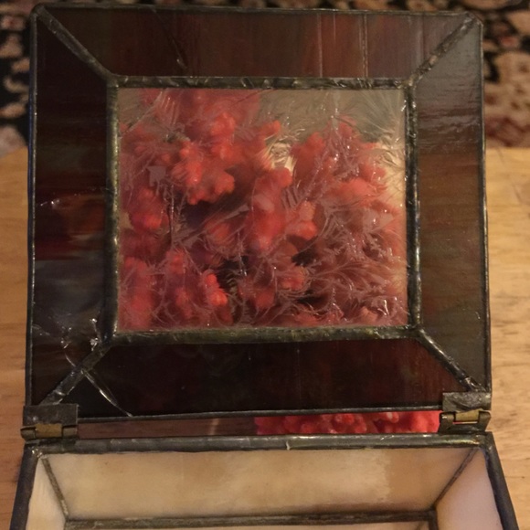 Vintage multi color glass box😍sold - Picture 2 of 4