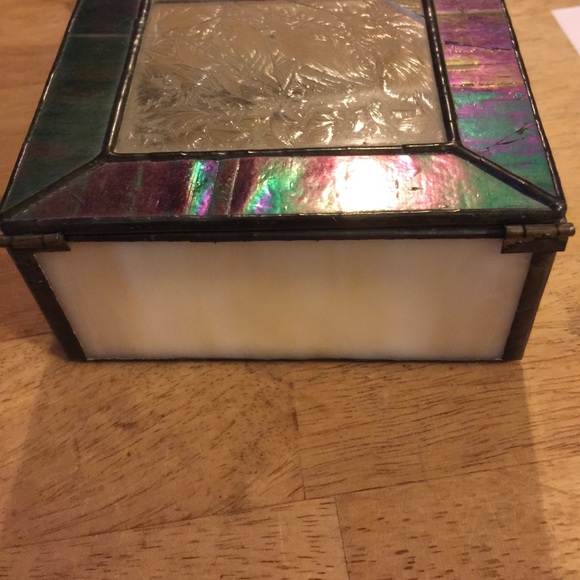 Vintage multi color glass box😍sold - Picture 4 of 4