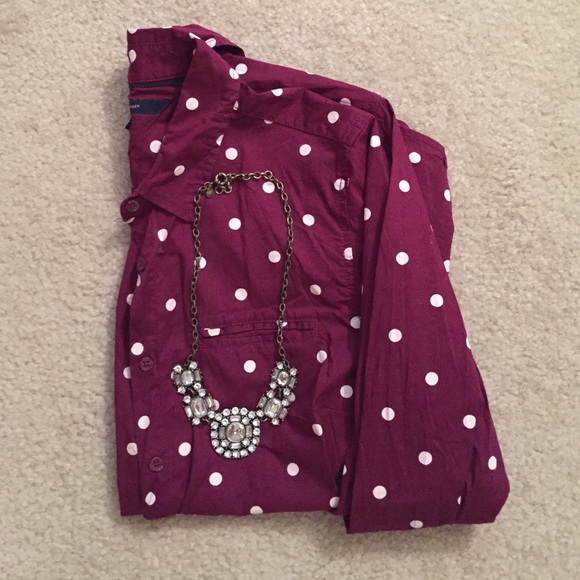 FINAL SALE UNTIL 6/6 Tommy Polka Dot Button-down