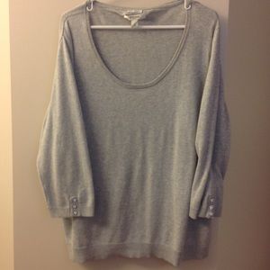 2x sweater top, dressy buttons
