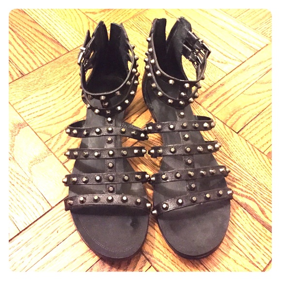 Studded gladiator sandals!