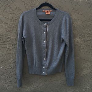Tory Burch grey 30% cashmere sweater
