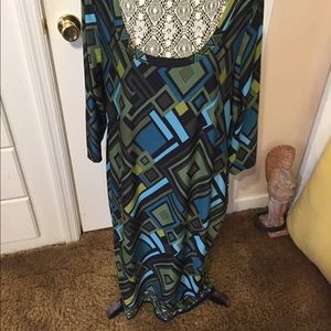 Green Aztec dress