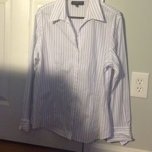 Striped Button Down Blouse