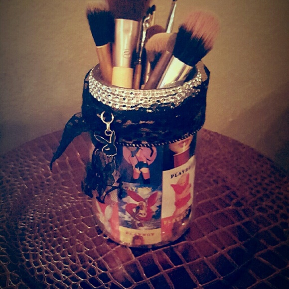 Playboy makeup brush holder