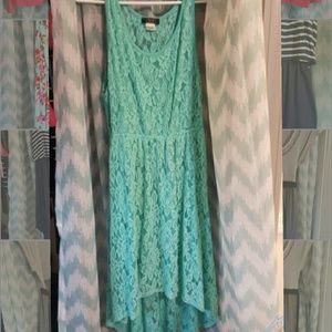 Debs teal mint dress
