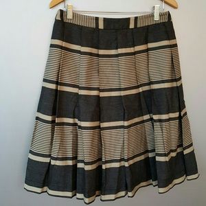 Beautiful Anthropolgie Stripe Cotton Skirt