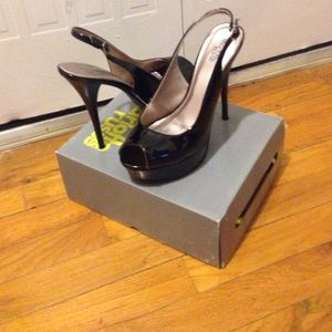 Patent Black Heels