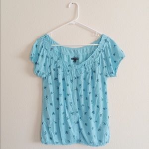 Floral American Eagle top
