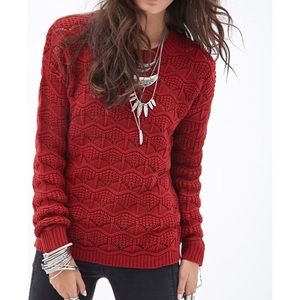 Forever 21 Open-Knit Sweater