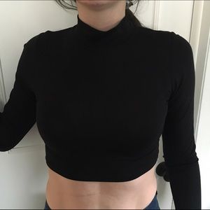 High neck crop top