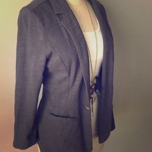 Charcoal grey comfy medium blazer