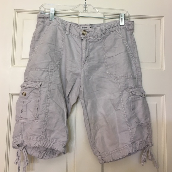 Women's linen Bermuda shorts