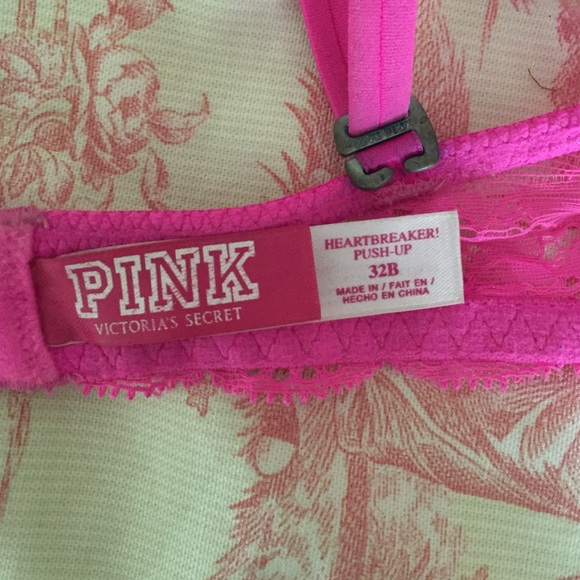 PINK 32B push up bra - Picture 3 of 3