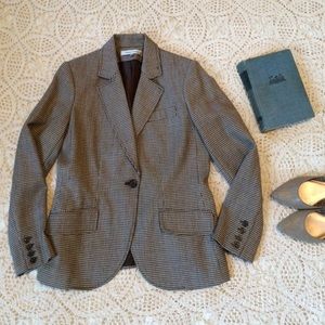 Harve Benard Wool Houndstooth Blazer
