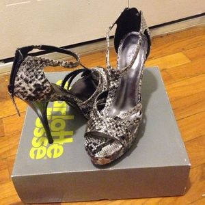 Snake skin heels