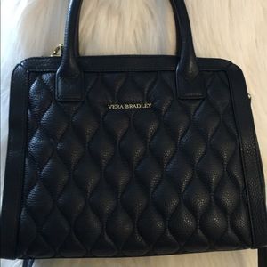 Vera Bradley Quilted Leather Natalie Satchel