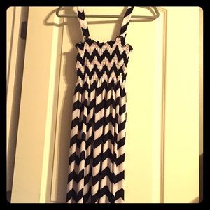 Black and white dress/ cover up