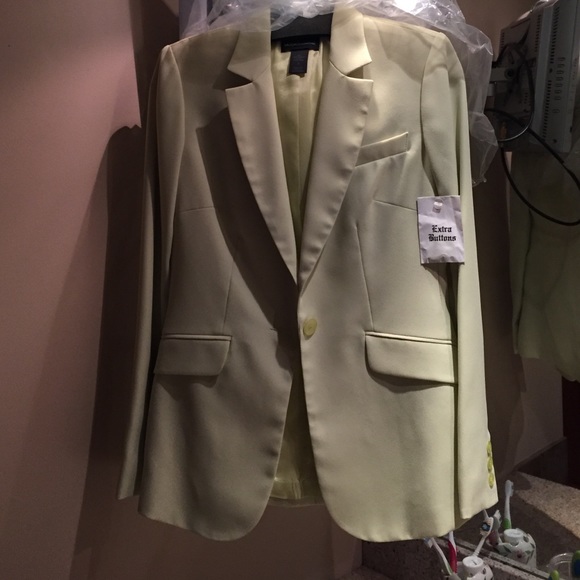 Moda pastel green pants suit