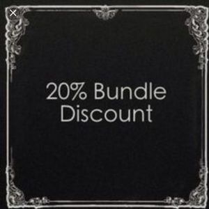 20% off 3 or more items!
