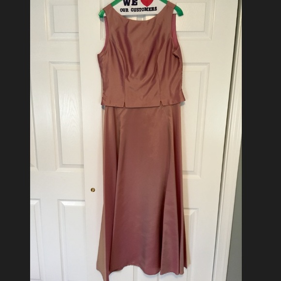 JS Collection pink evening dress
