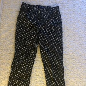 Chaps Size 4 Polka Dot Straight leg Dress Pants