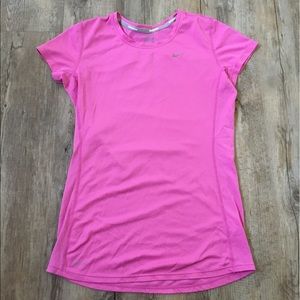 Fuchsia Nike Dri-Fit Running Tee