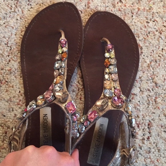 ❌❌sold❌❌Steve Madden jeweled sandals