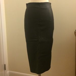 Leather Pencil Skirt