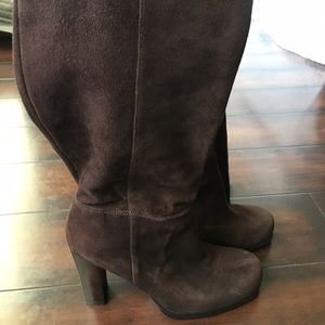 Charles David Chocolate Suede Boots