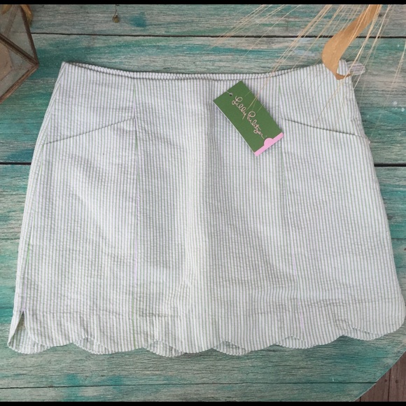 Lilly Seersucker Skort green