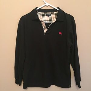 Burberry London Men's long sleeve polo